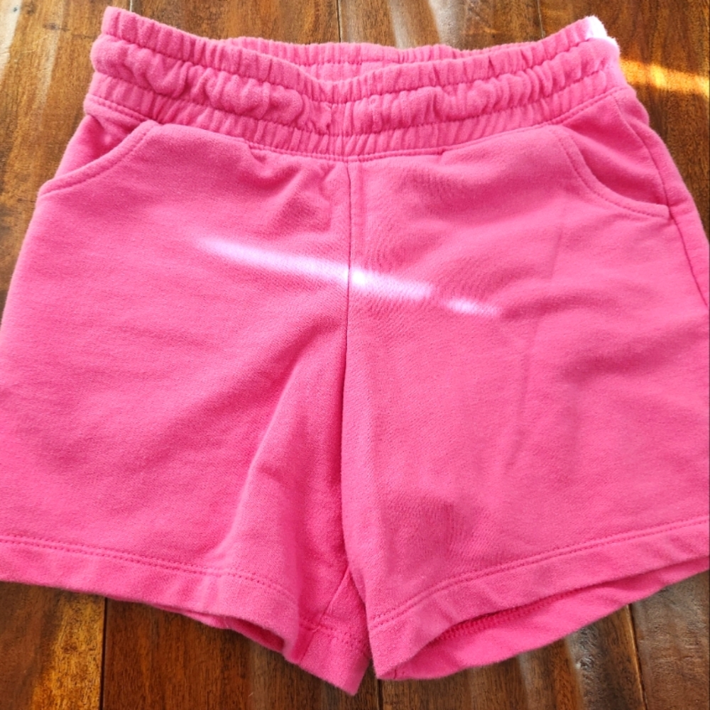 Girls' Pull-On Knit Shorts - Cat & Jack Pink Size Medium (7/8)